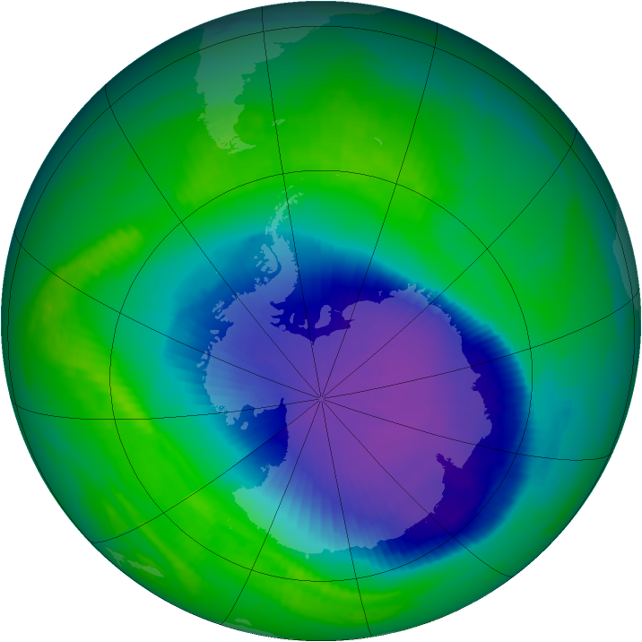 Ozone Map 1998-10-29